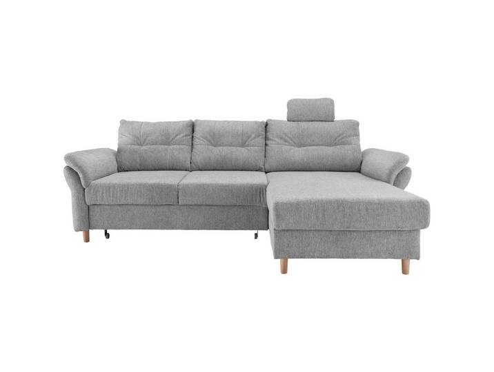 Ecksofa Brizzini mit Schlaf- funktion, silberfarben,250x176