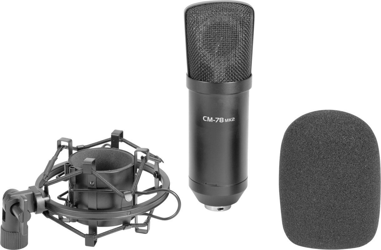 Omnitronic Mic Cm-78mk2 Großmembran-Kondensatormikrofon
