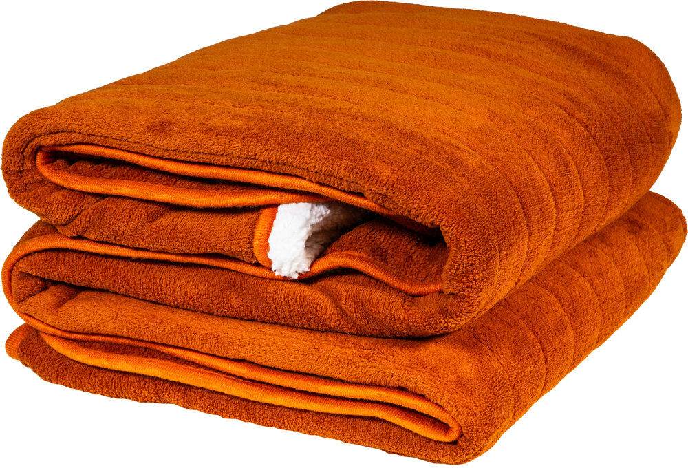 Russell Hobbs Rhht1003 Heated Throw W/sherpa And Microfleece Orange 330.2cm W X 457.2cm L