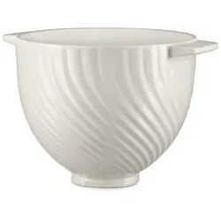 KitchenAid Keramikschüssel 4,8l Meringue Artisan 4,8L, Zubehör Küchengeräte, Weiss
