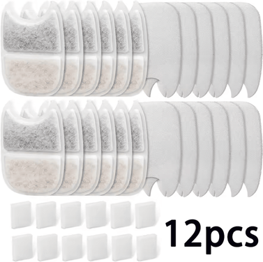 Inspire Curations Multi Pack Pet Water Fountain Replacement Filters 12pcs