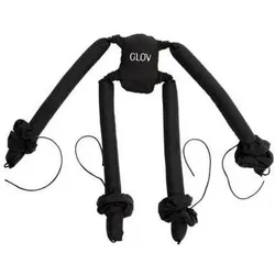 Glov, Lockenwickler, Spider Set Cold Curling Rollers For Long And Medium Hair Black 4 Pieces