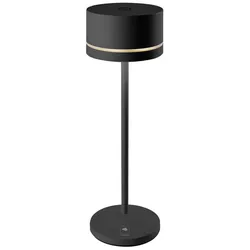 LED-Tischleuchte Monza Leonardo Aluminium schwarz, 23.5 cm