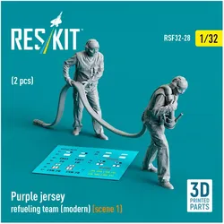 ResKit Purple jersey refueling team (modern) (scene 1) (2 pcs) (3D Printed)