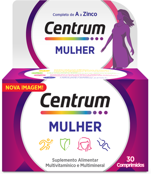 Suplemento Multivitamínico Centrum Mulher 30 comprimidos