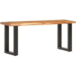 vidaXL, Sitzbank, Almelas (Raues Mango-Massivholz mit 2 Beinen) (110 cm)