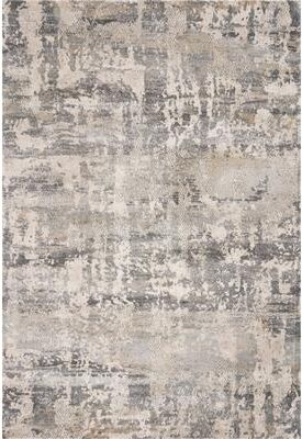 Domani Portland Casual Natural Cityscape Shag Area Rug