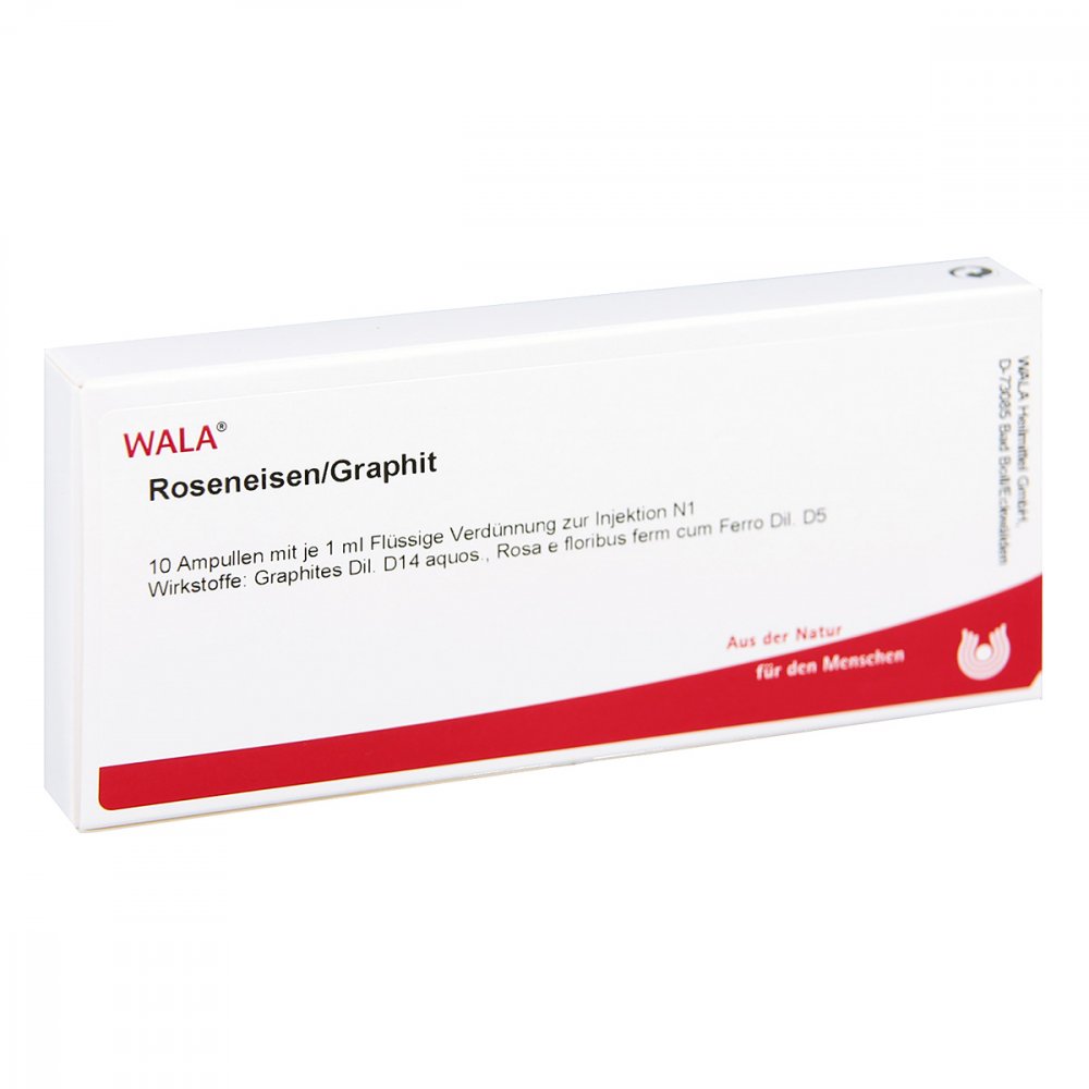 WALA Heilmittel GmbH Roseneisen/ Graphit Ampullen 01752021