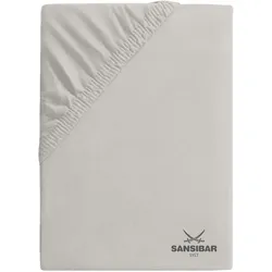 Spannbettlaken SANSIBAR Jersey (BL 180x200 cm) - grau - BL 180x200 cm
