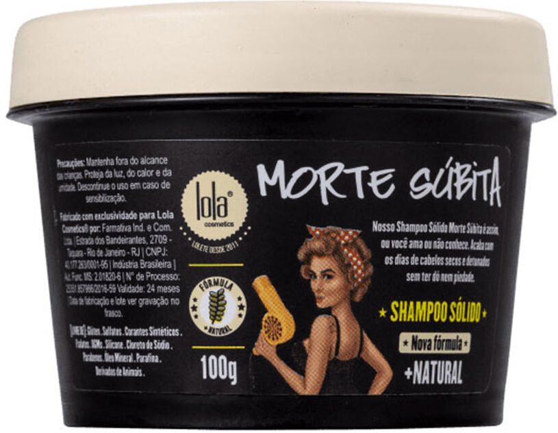 Lola Cosmetics Morte Súbita Champú Sólido 100 gr