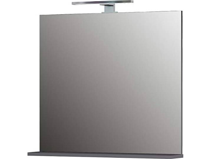 Germania Spiegel 1429-547 in Graphit, mit LED-Beleuchtung, 76x75x15 cm (BxHxT)