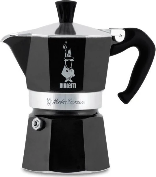 Bialetti Moka Color 6 Portionen, schwarz