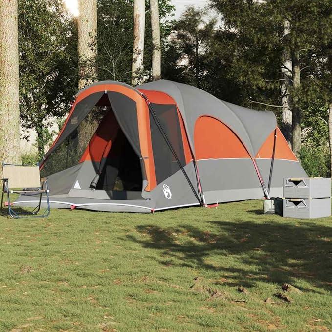 Tunnelzelt Familienzelt Grün Wasserdicht für Personen mit Vorraum und Moskitonetz, leichtes Campingzelt mit stabilem Gestänge, Winddicht und kompakt für Outdoor, Wandern
