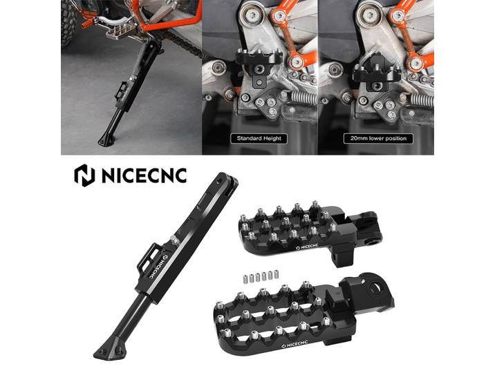 Repose-pieds réglable pour Husqvarna 701 SM Enduro, KTM 690 SMC R Enduro R 16-24 GasGas 700 SM/ES inférieur 20mm