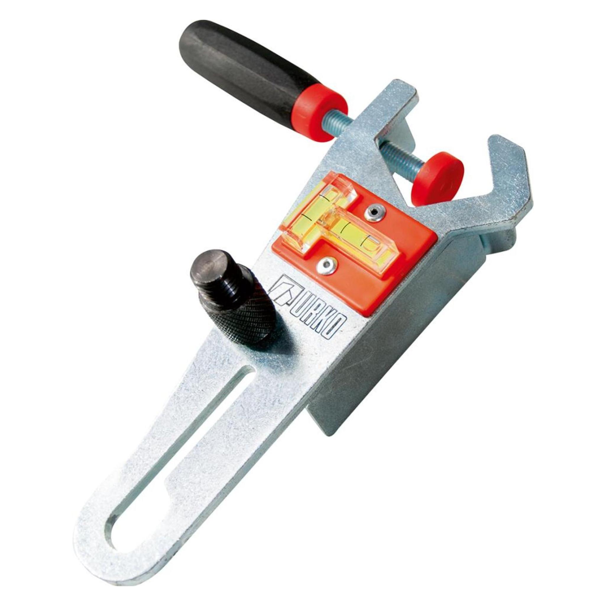 Urko Laserhalter Rohr-Ø 12-32 mm doppelte Gewindeschraube 1/4" und 1/5" passend für Montagestütze (43005)