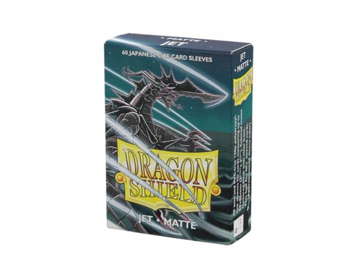 Arcane Tinmen 11124 Dragon Shield-Matte Japanese Size Sleeves 60pk-Jet, Multicoloured