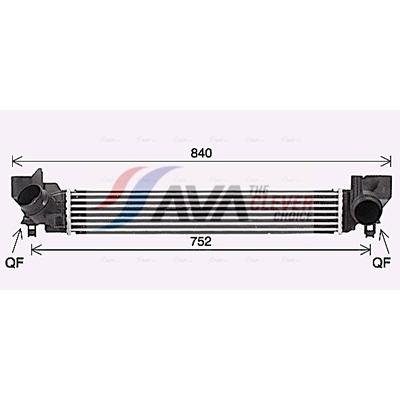 AVA CLEVER CHOICE Ladeluftkühler bw4579 für MINI