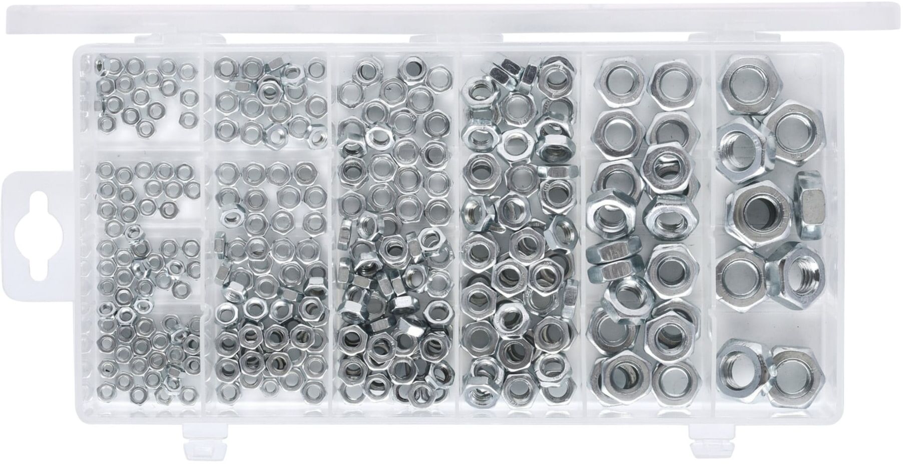 KS Tools Sortiment Muttern, metrisch, 300-teilig (970.0440)