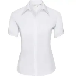 Damenbluse kurzarm 120g/m2 - XS - white