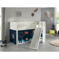 Spielbett Scott Space Shuttle ca. 90x200 cm Kiefer Weiß
