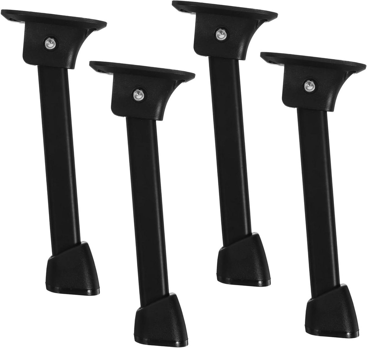 Zwarte vouwbare tafelpoten van ijzer voor het repareren van meubels, 19 cm