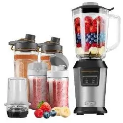 Sencor SBL 7570SS silber / Smoothie-Mixer / 800W / 2x 300ml / 2x 600ml / 1x 900ml, Standmixer, Silber