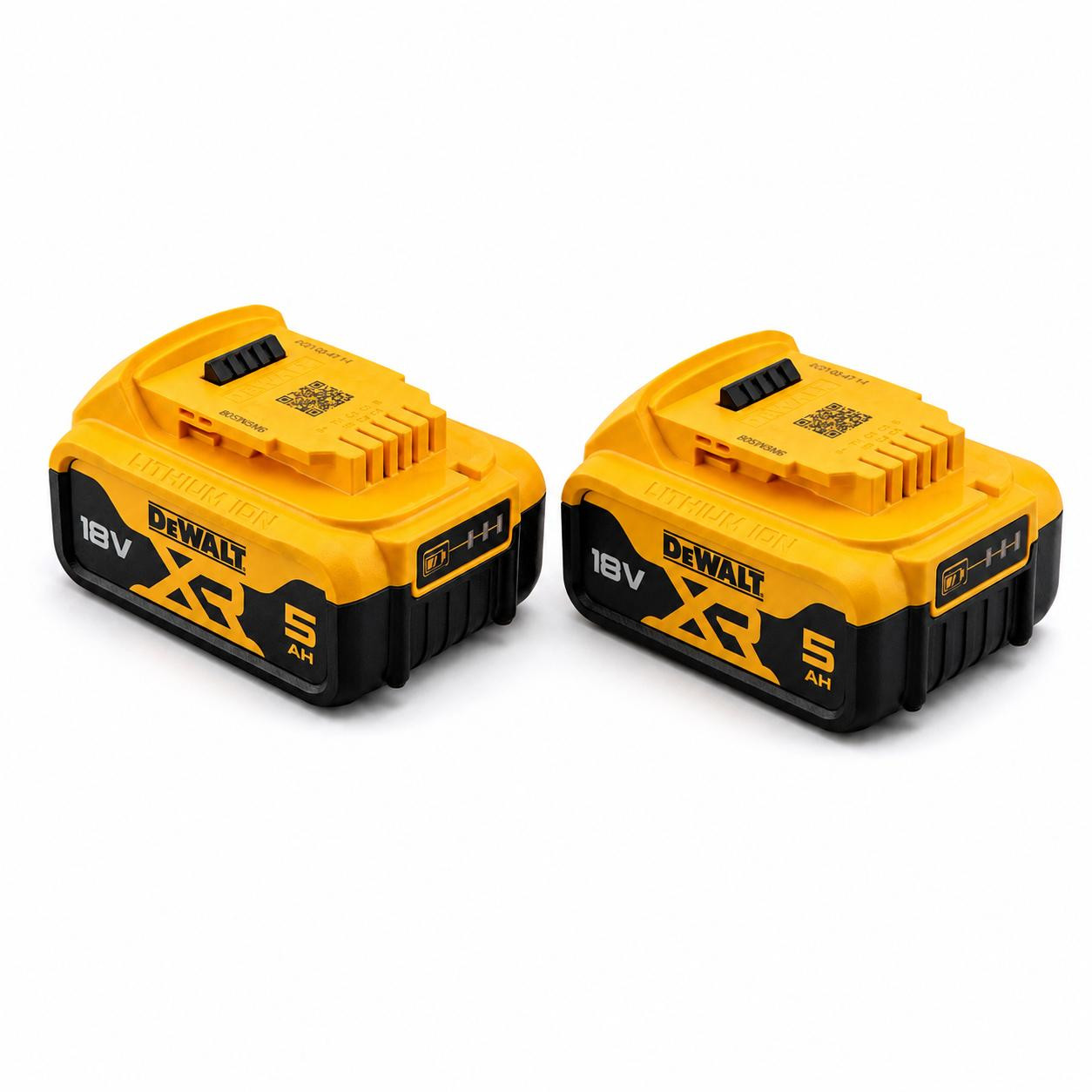 Vareonix 2x 18V 5,0Ah Lithium-ion Vervangingsaccu compatibel met DEWALT 18V XR, 5000mAh Dubbelpack