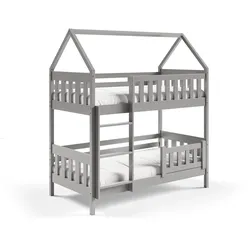 ETAGENBETT ELENA 80x160 cm Hellgrau