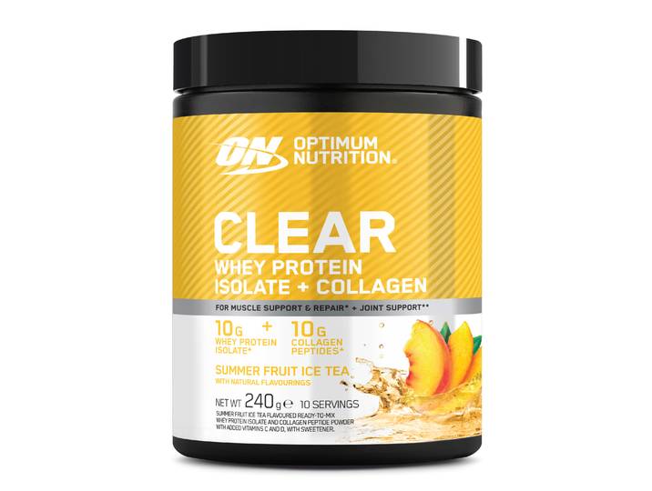 Optimum Nutrition Clear Whey Collagen 240 g Summer Ice Tea