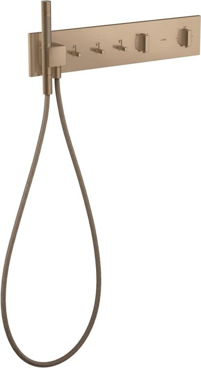 Axor ShowerComposition UP-THM doucheset voor 3 aansluitingen, geborsteld roodgoud