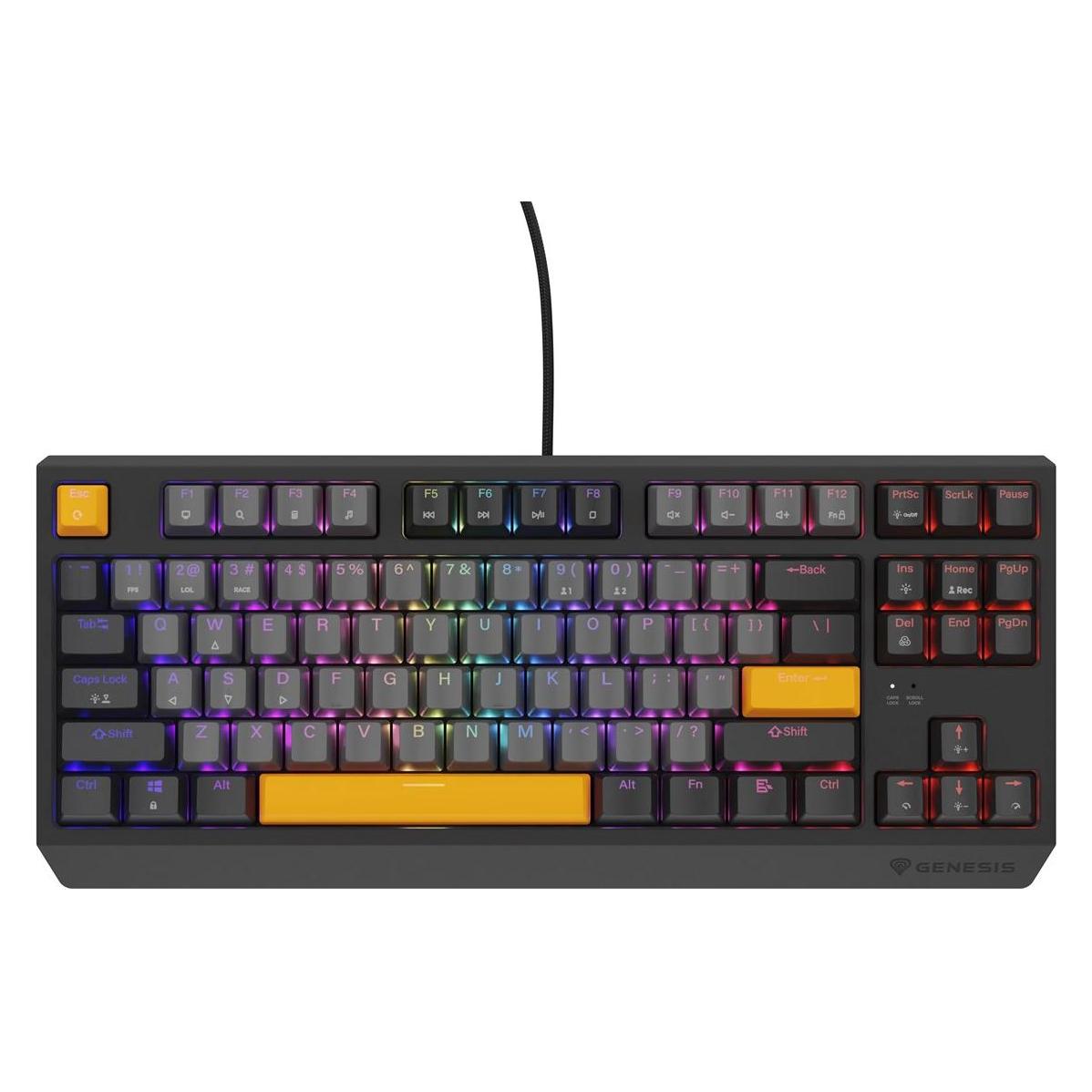 Genesis Klawiatura Thor 230 TKL Outemu Red (NKG-2082) (US, Kabelgebunden, Kabellos) (NKG-2082)