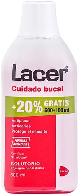 Lacer COLUTÓRIO + 20% GRÁTIS 600ml