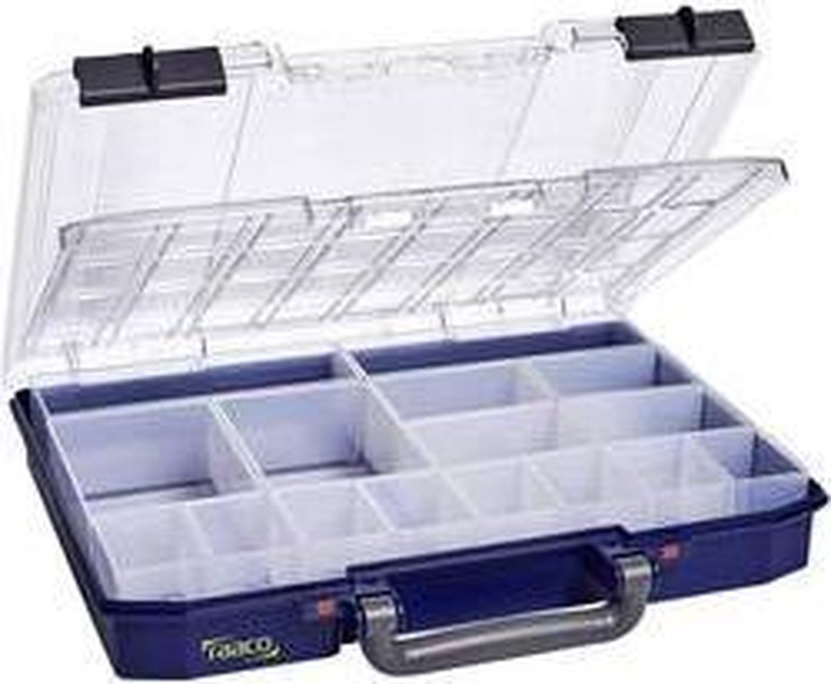 Raaco CarryLite 55 4x8-16 DLU Assortimentskoffer met 16 uitneembare bakjes