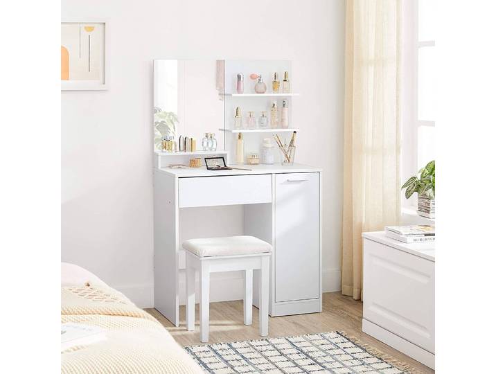 Coiffeuse Ireby II 80 x 132 x 40cm Blanc