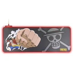 Blade Gaming Mauspad - One Piece Luffy (XL), Mausmatte, Mehrfarbig, Schwarz, Gelb, Grau, Rot
