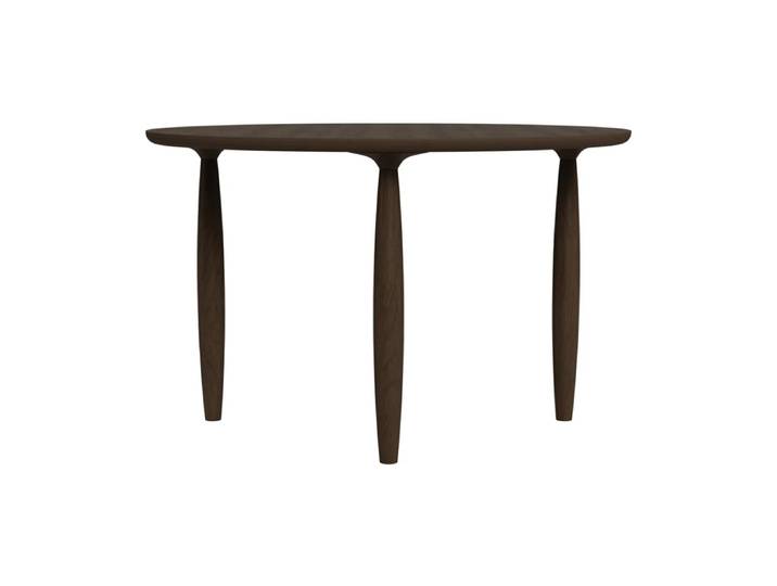 NORR11 Table à manger Oku Dark smoked oak, Ø120 cm