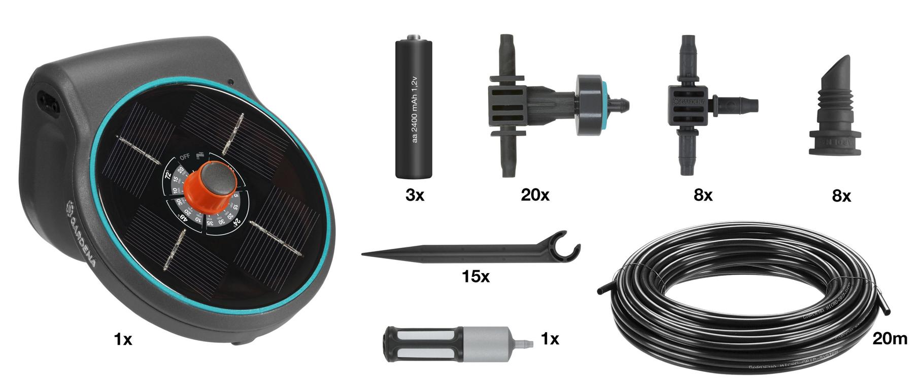 GARDENA Solar-Bewässerung aquaBloom Set 16885696