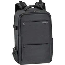 Pedea Kamerarucksack NOBLE Fotorucksack mit Regenschutz, Tragegurt und Zubehörfächern, grau (Fotorucksack), Kameratasche, Grau
