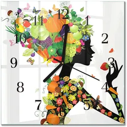 WANDUHR aus Glas 30x30 cm - Stück