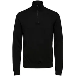 Selected Herren Pullover SLHBERG LS HALF ZIP - 16074687 Savannah Tan Melange - S