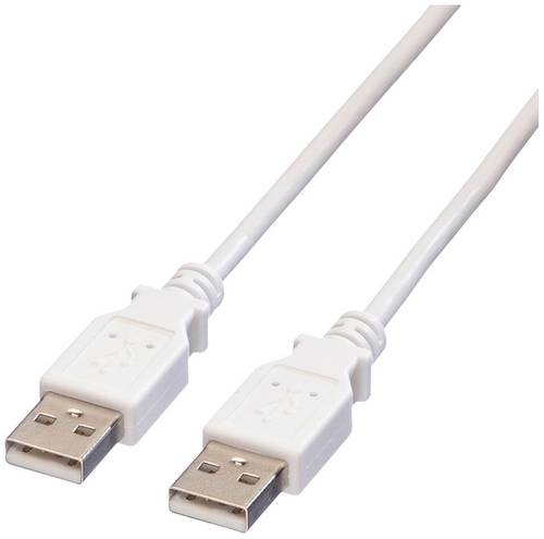 Value USB-Kabel USB 2.0 USB-A Stecker 3.00m Weiß Geschirmt 11.99.8931