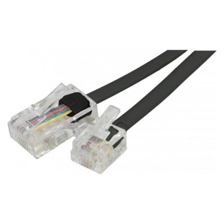 Exertis Connect Telefonkabel, schwarz, 5,0 m (EXC911737)