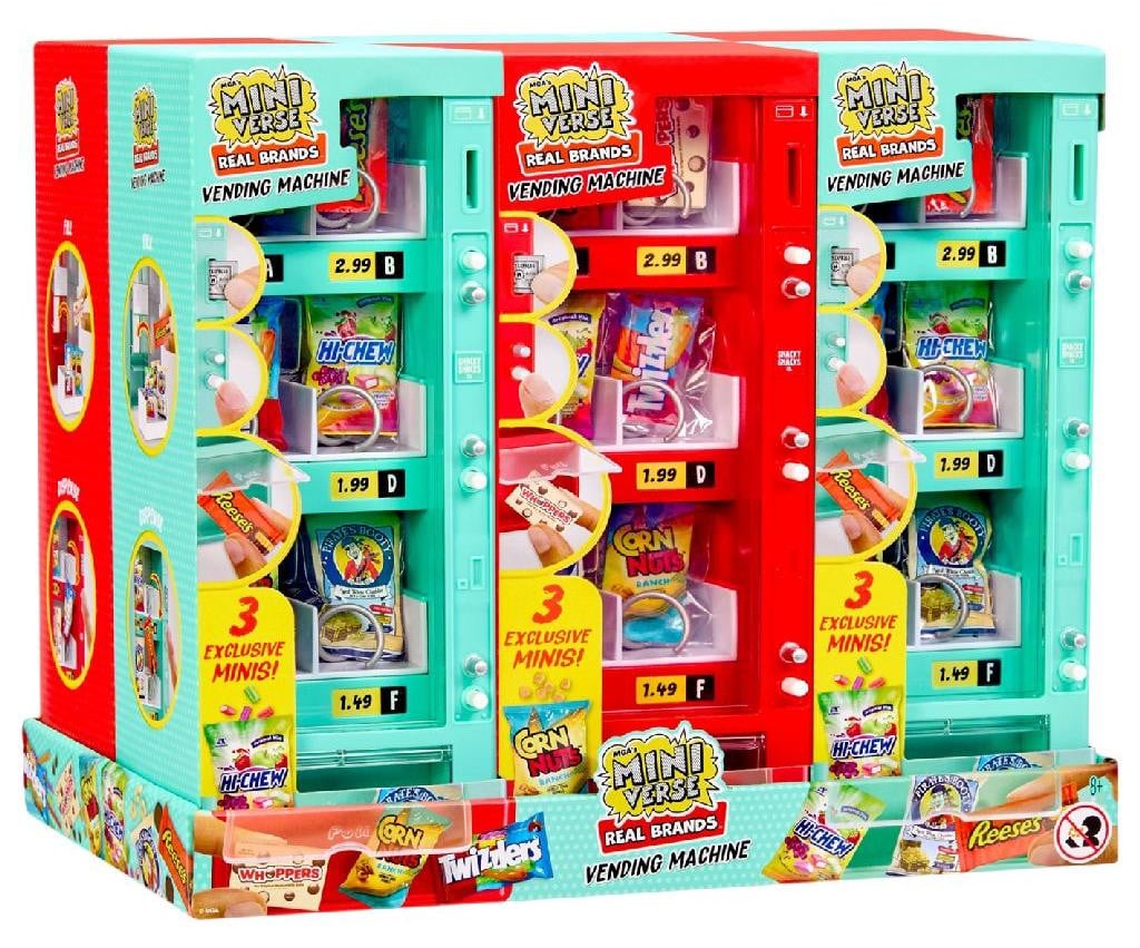 MGA Miniverse Verkoopautomaat, 8 stuks, Meerdere kleuren, Kunststof