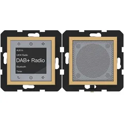 Hager WAN6110C02 Radio Touch UP DAB+, Bluetooth m. Lautsprecher,A.x/C.x, hazel, matt