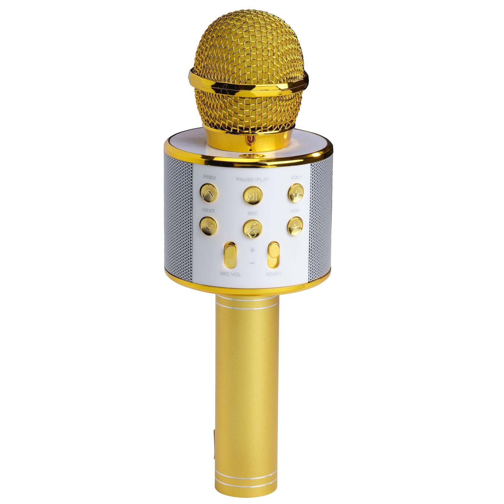 Denver KMS-20 Bluetooth Mikrofon– mit integriertem Lautsprecher, gold