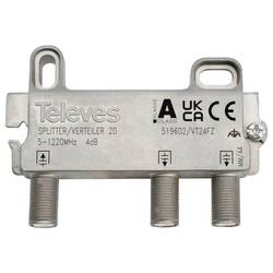 Televes VT24FZ Kabel-TV Verteiler 2-fach 5 - 1218 MHz 519602