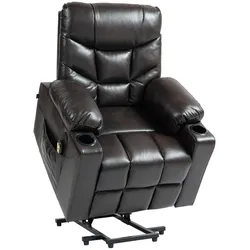 CLP Sessel Andover Kunstleder   Farbe: braun, Material: Kunstleder