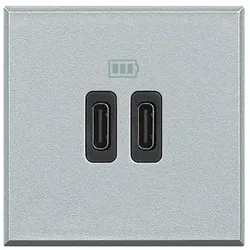 Legrand HC4286C2 AX USB-C Lademodul 2-M Alu