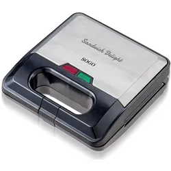 Sogo 750 Watt - Non-stick - Inkl. tilbehør, Kontaktgrill, Schwarz, Silber