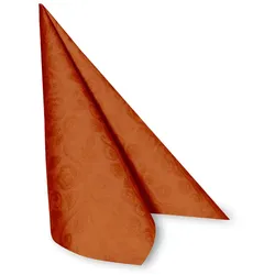 Serviette (PAP-Airlaid) PREMIUM Dekor-R terrakotta 40 x 40 cm